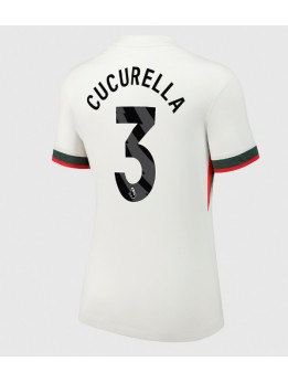 Billige Chelsea Marc Cucurella #3 Bortedrakt Dame 2025-26 Kortermet